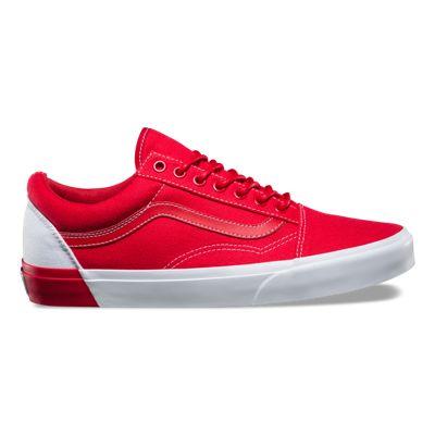 Vans Blocked Old Skool Dx (true White/racing Red)