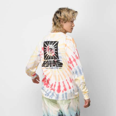 Vans All Seeing Space Dye Long Sleeve T-shirt (white)
