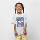 Vans Little Kids Print Box T-shirt (ballad Blue/skewed Checkerboard)
