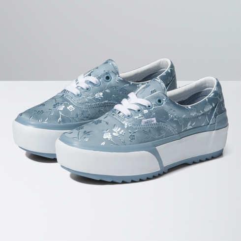 Vans Satin Floral Era Stacked (ashley Blue)