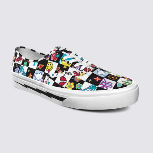 Vans Customs Doodle Check Kids Authentic (customs)