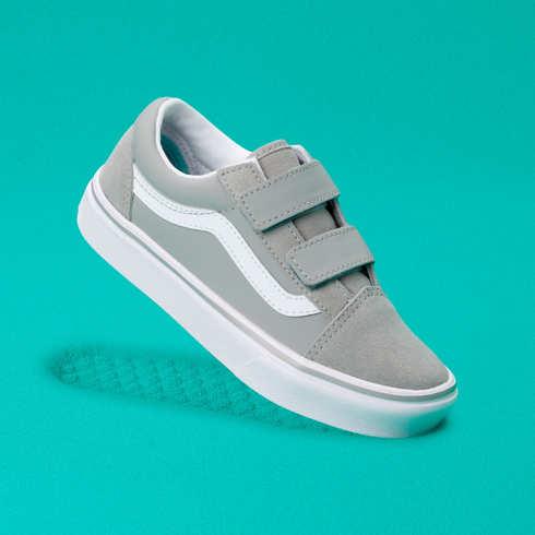 Vans Kids Comfycush Old Skool V Va (safe Space Drizzle)