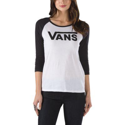 Vans Authentic V Baseball Tee (white/black)