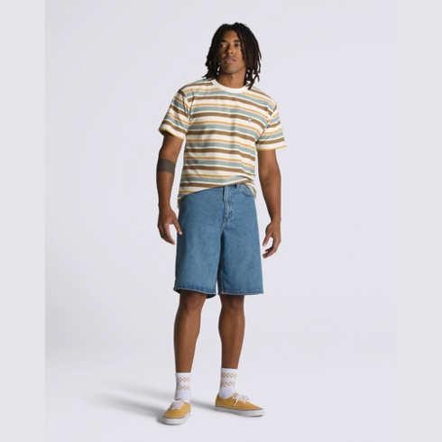 Vans Covina 5 Pocket Baggy Denim 22 Short (stone Wash)
