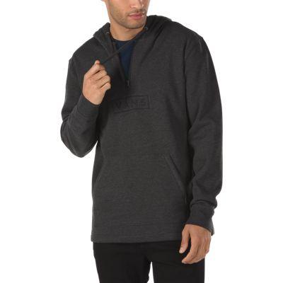 Vans Easy Box Quater Zip Hoodie (black Heather)