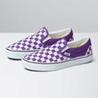 Vans Classic Slip-on (color Theory Checkerboard Tillandsia Purple)