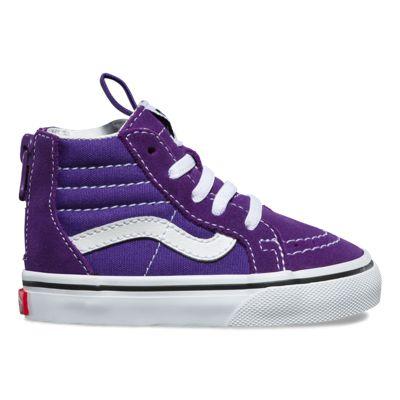 Vans Toddler Sk8-hi Zip (heliotrope True White)
