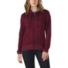 Vans Mens Shoes Skate Shoes Mens Shoes Mens Sandals Drop V Heavy Baggage Zip Hoodie (heather Burgundy) Womens Sweatshirts