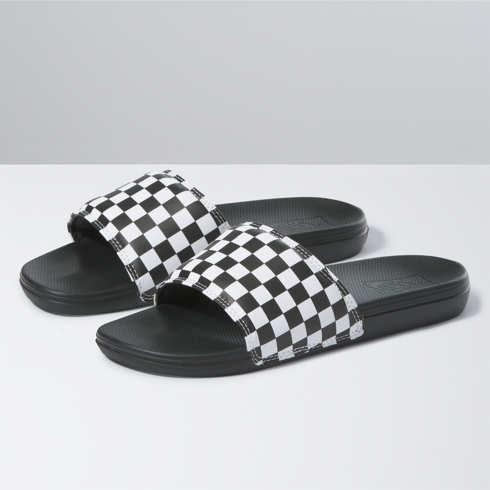 Vans Checkerboard La Costa Slide-on (true White/black)