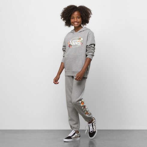 Vans Girls Floral Frame Sweatpant (grey Heather)
