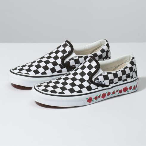 Vans Customs Checkerboard Rose Slip-on (customs)