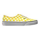 Vans Customs Authentic Color Theory Yellow Check (custom)