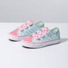 Vans Kids Checkerboard Style 23 V (blue Tint/strawberry Pink)