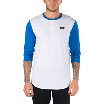 Vans Cajon Long Sleeve T-shirt (white-imperial Blue)