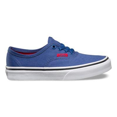 Vans Kids Sport Pop Authentic (bijou Blue/racing Red)