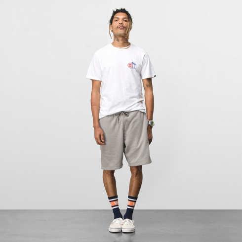 Vans Logo French Terry Fleece 20 Short (cement Heather)