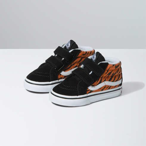 Vans Toddler Sk8-mid Reissue V (tiger Black/true White)