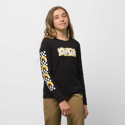 Vans Kids Sunlit V Bff Long Sleeve Tee (black)