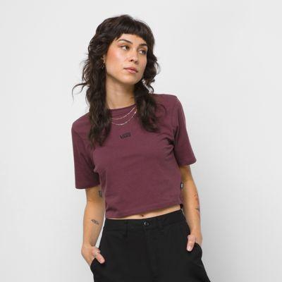 Vans Flying V Crop Crew Sport Tee (catawba Grape)