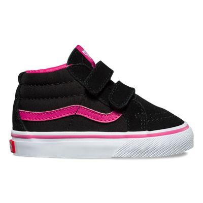 Vans Toddler Pop Sk8-mid Reissue V (magenta Black)