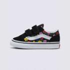 Vans Toddler Floral Old Skool V (black/white)