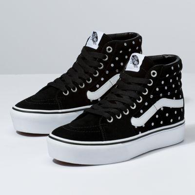Vans Suede Polka Dot Sk8-hi Platform 2.0 (black/true White)