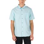Vans Houser Ss Buttondown Shirt (aqua Sky)