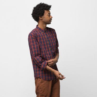 Vans Rockwood Long Sleeve Shirt (biking Red)