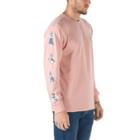 Vans Vintage Hula Long Sleeve T-shirt (rose Tan-blue Mirage)