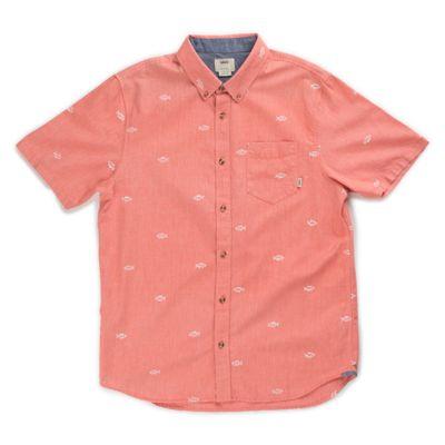 Vans Houser Ss Buttondown Shirt (cherry Tomato Washed Up)