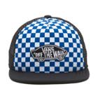Vans Boys Classic Patch Trucker Plus Hat (true Blue White Check)