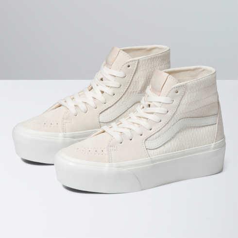 Vans Xl Knit Sk8-hi Tapered Stackform Shoe (sea Salt)
