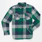 Vans Kids Box Flannel Shirt (evergreen/grey Heather)