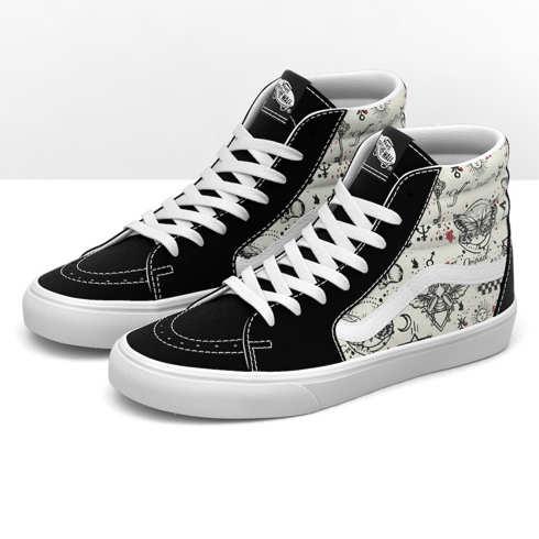 Vans Sk8-hi (butterfly Journal Marshmallow/black)