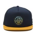 Vans 2017 Vuso Lock Up Trucker Hat (dress Blues-mineral Yellow)