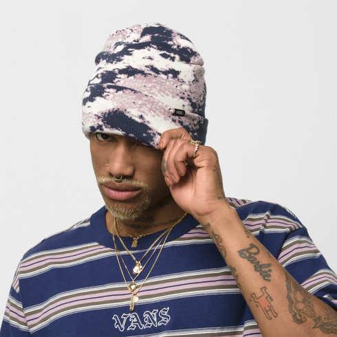 Vans Parkview Cuff Beanie (elderberry/dress Blues)
