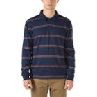 Vans Arden Long Sleeve Polo Shirt (dress Blues)