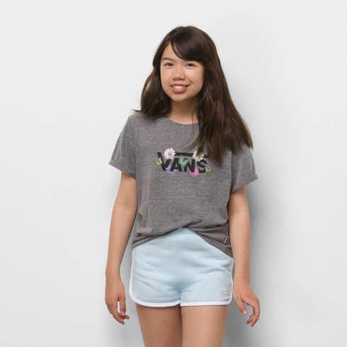 Vans Kids Flower Picker Rollout Tee (grey Heather)