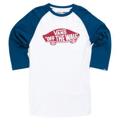 Vans Boys Otw Raglan T-shirt (white/poseidon)