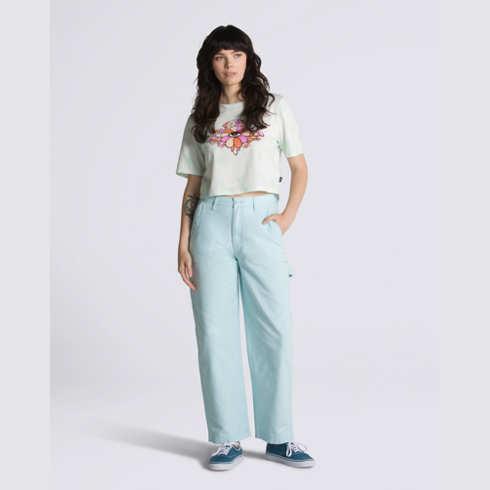 Vans Ground Work High Rise Carpenter Pant (blue Glow)
