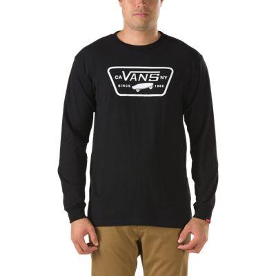 Vans Full Patch Ls T-shirt (black) Mens T-shirts