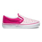 Vans Kids Ditsy Kitty Slip-on (true White Heavenly Pink Magenta)