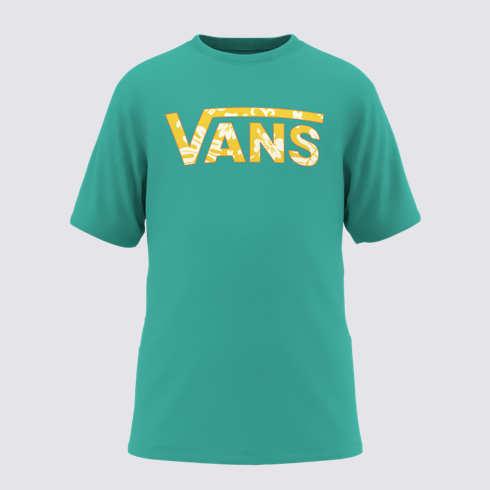 Vans Little Kids Vans Classic Logo Fill T-shirt (waterfall/passion Fruit)