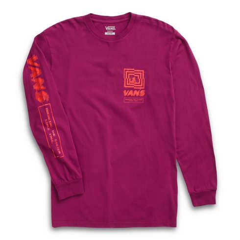 Vans Break The System Long Sleeve T-shirt (raspberry Radiance)