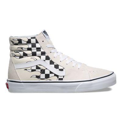 Vans Checker Flame Sk8-hi (classic White True White)