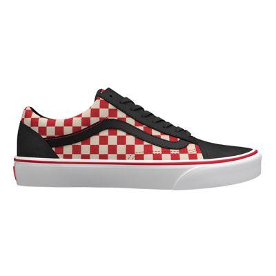 Vans Mens Customs Old Skool (black & Red Check)