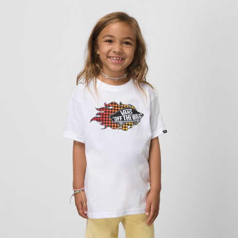 Vans Little Kids Vans Flame T-shirt (white)
