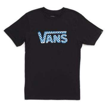 Vans Mens Shoes Skate Shoes Mens Shoes Mens Sandals Boys Checker Classic T-shirt (black/french Blue/grey) Tank Tops