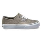 Vans Kids Glitter Textile Authentic (gray/true White) Kids Shoes