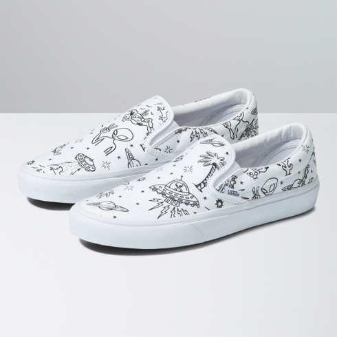 Vans Classic Slip-on (unidentified U-paint White/purple)